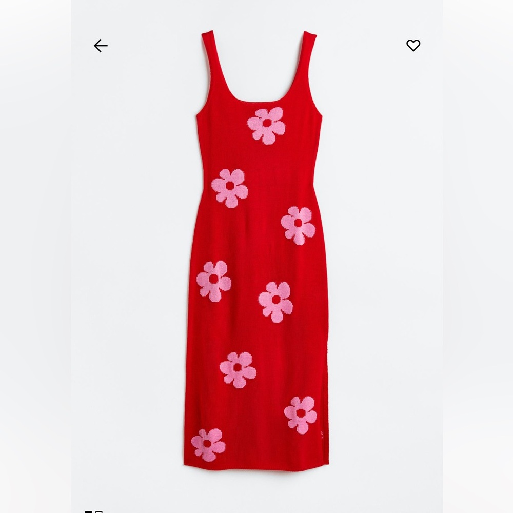 H and m floral knit dress brand new without tags small